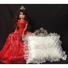 Sweet 15 Fifteen Mis Quince Anos Doll with Tiara and Pillow Quinceanera